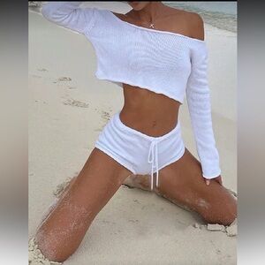 SHEIN White short set